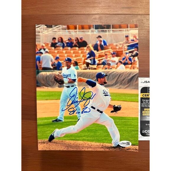 Eric Gagne signed "84 in Row" autographed Los Angeles Dodgers 8x10 Photo JSA - Picture 2 of 4